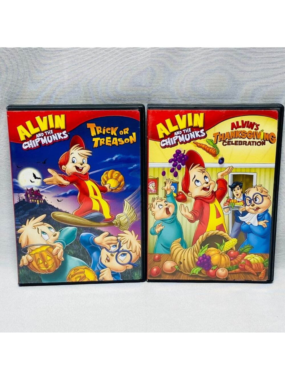 Alvin And The Chipmunks Trick Or Treason & Thanksgiving Celebration DVD Set